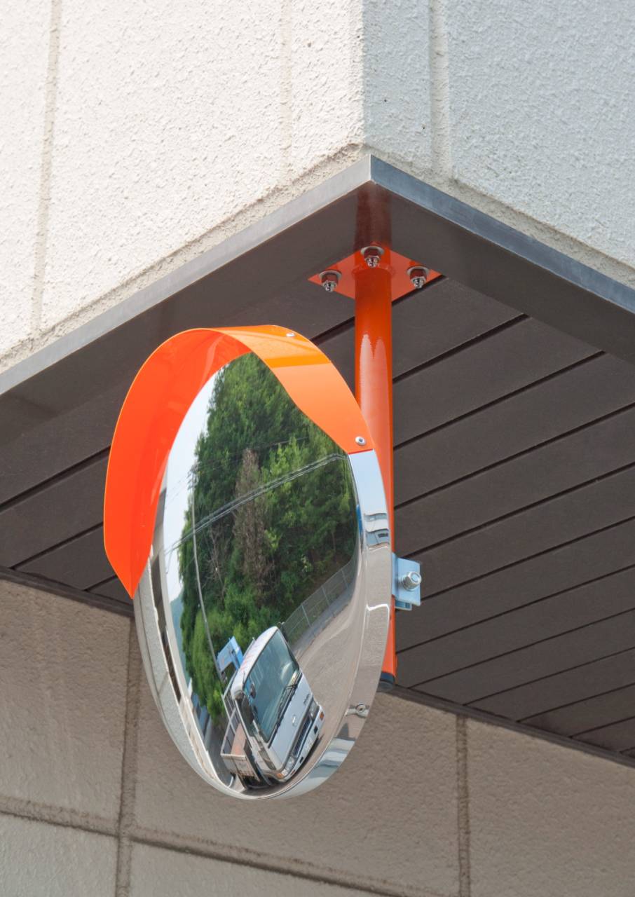 378☆イタリアメイド吊鏡240 大型道路鏡 天井吊下金具 | | 鏡の販売なら日建工業株式会社