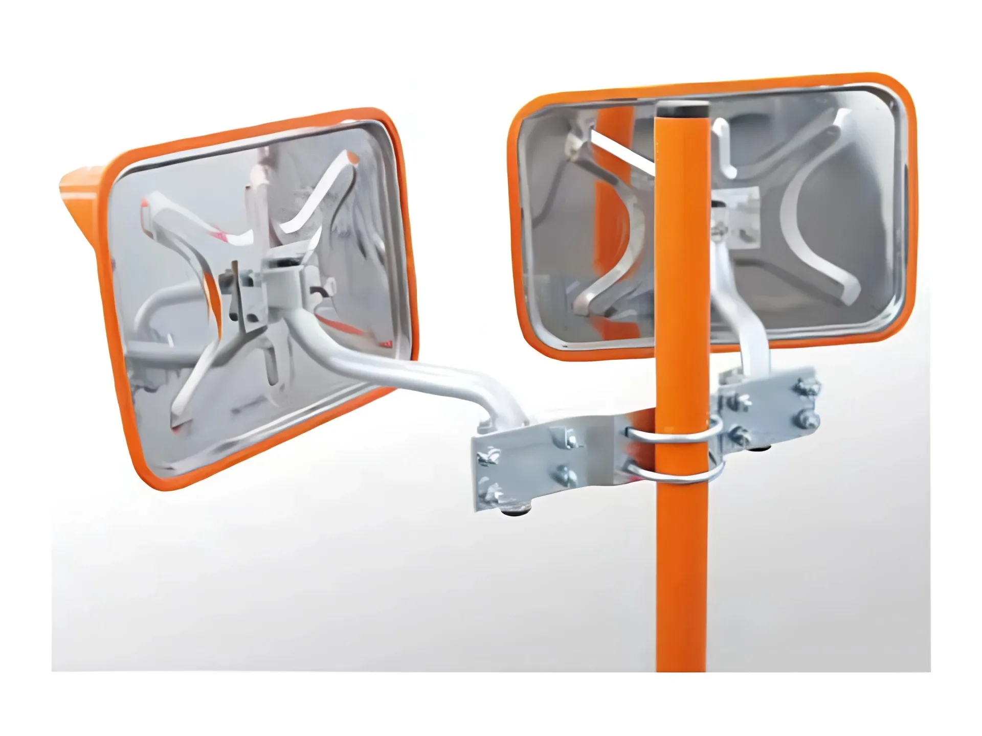 小型道路鏡　二面取付金具